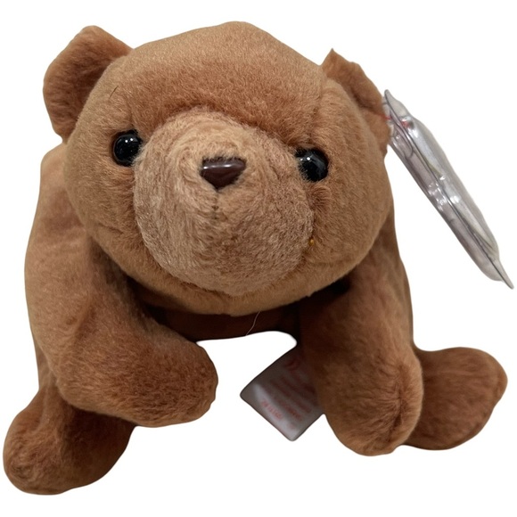Ty Beanie Babies Cubbie The Brown Bear 1993 Plush Stuffed Animal Toy - Picture 1 of 6